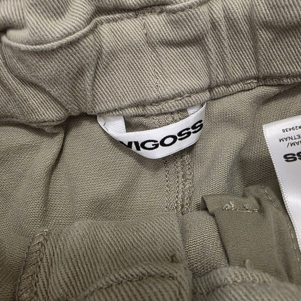 Vigoss Tan Janis Baggy‎ Elastic Waist High Rise Casual Crop Jeans Size 27 - Picture 3 of 11